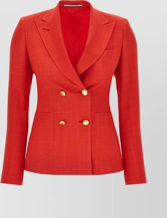 Tagliatore double breasted v neck blazer