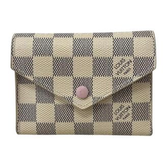 Louis Vuitton Pre-owned Wallets, female, Beige, Size: ONE SIZE Pre-owned Portefeuille Victorine Damier Azur Wallet