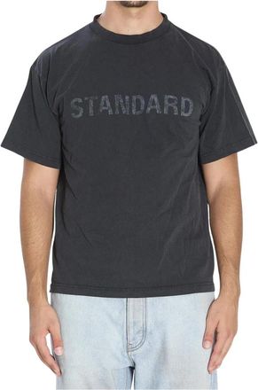 Balenciaga Standard Logo T-Shirt - Heren - T-shirts - Zwart - M - Tops