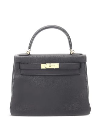 Herm&egrave;s 2019 28 Kelly tote bag - women - Calf Leather - One Size - Black