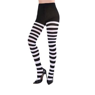 Generic 1 Pack Ladies Striped Tights for Women Comfortable Womens Tights with Stretch Fit Design Ladies for all Occasions Holiday Dance Cosplay Dress Up With 