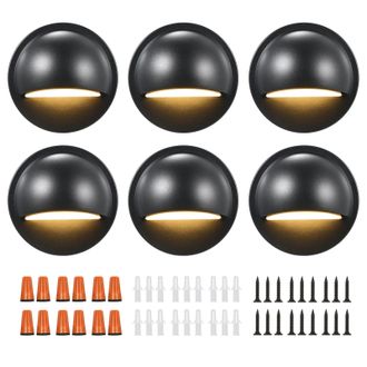 OEM Juego De 6 Luces Led De 3 W (ac/dc, 12-36 V) Para Patio, Escaleras, Valla, Jard&iacute;n, Entrada De Veh&iacute;culos Y Sendero. Resistentes Al Agua Seg&uacute;n La Norma 