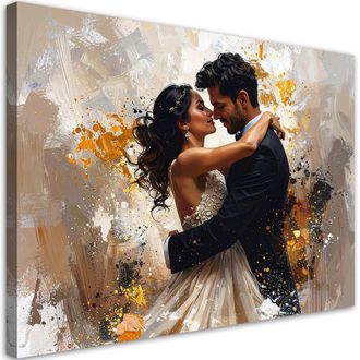 Feeby Impresi&oacute;n De Imagen Pareja Enamorada Amor Glamour 100x70