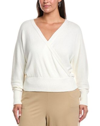 Lafayette 148 New York Plus Wrap Silk-Blend Sweater