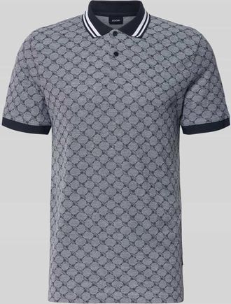 Joop Regular Fit Poloshirt mit Logo-Muster Modell Jessino in Blau, Gr&ouml;&szlig;e XXL