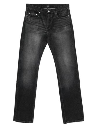 A.P.C. Jeans met vervaagd effect - Zwart