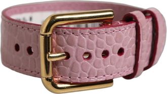 Dolce & Gabbana Bracelet Belt - Dames - Armbanden - Roze - ONE Size - Leer - Accessoires
