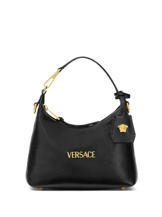 Versace Versace Tag Hobo-Tasche aus Leder