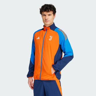 adidas adidas Performance Mens Juventus Tiro 24 Competition Presentation Jacket - Orange - Size X-Small
