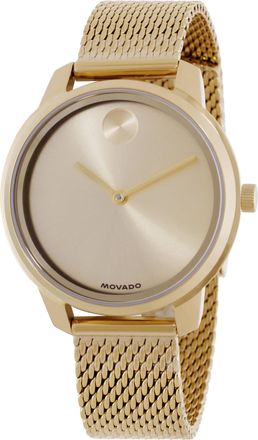 Movado Bold Quartz Gold Dial Ladies Watch 3601341