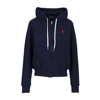 Polo Ralph Lauren Zip-throughs, female, Blue, Size: L Sweatshirts & Hoodies