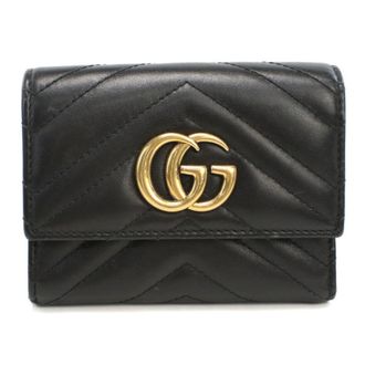 Gucci Black Quilting Wallet (Tri-Fold) (Pre-Owned)