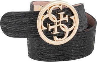 Guess Accessoires, Dames, Zwart, S, Polyester, Stacey Adj&Rev Belt H35