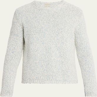 Massimo Alba Mens Nicol Melange Knit Crewneck Sweater