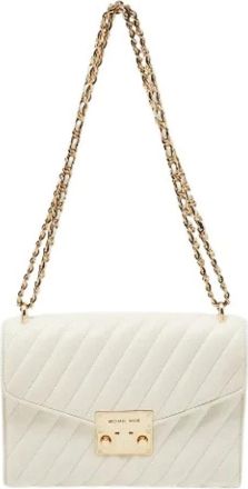 Michael Kors Pre-owned Shoulder Bags, female, White, Size: ONE SIZE Pre-owned Leather Shoulder Bag