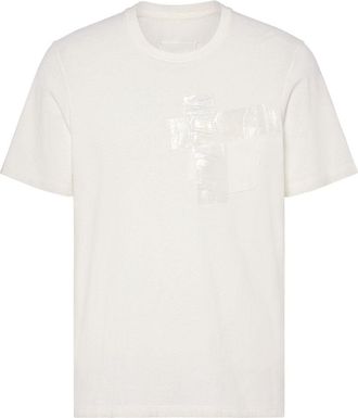 Maison Margiela Mens Taped Cotton T-Shirt