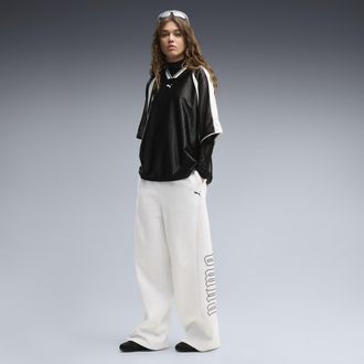 Puma Pantaloni oversize Street Glam da donna, Accessori, Bianco, XL