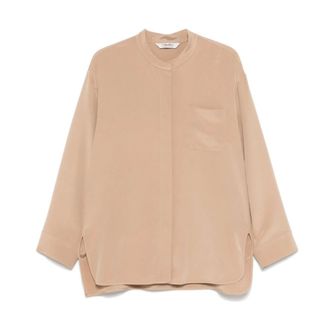 Max Mara Shirts, female, Brown, Size: 2XS Shirt