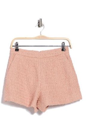 L'agence Ashton Tweed Shorts in Dusty Pink at Nordstrom Rack, Size 10