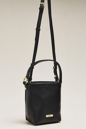 Barbour Cedar Mini Leather Bucket Bag