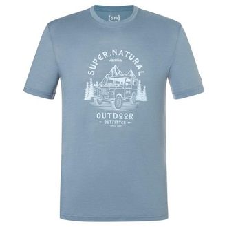 super.natural Landi Tee Merinoshirt f&uuml;r Herren | grau