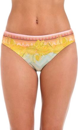 Sunshine 79 Dreamland Hipster Bikini Bottoms in Beige Multi at Nordstrom, Size 12