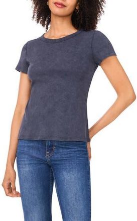 Halogen Ribbed Washed T-Shirt in Ink at Nordstrom Rack, Size X-Small