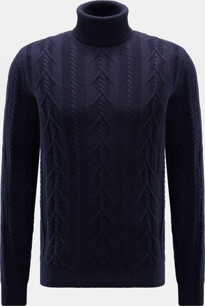 Braun Hamburg Men - Cashmere turtleneck jumper navy