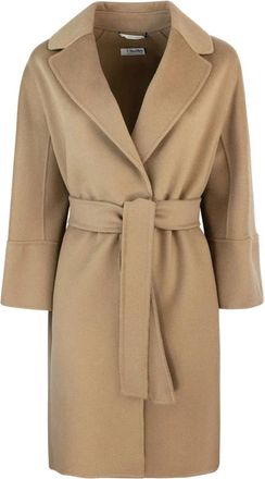 Max Mara Arona Jas - Dames - Jas met riem - Bruin - 2XS - Wol - Jassen