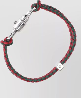 Gucci leather braided bracelet