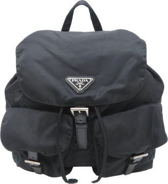 Prada Black Nylon Backpack (Pre-Owned)