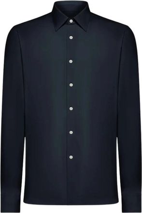 Roberto Ricci Design Oxford Technische Stof Overhemd - Heren - Casual Overhemden - Blauw - S - Overhemden
