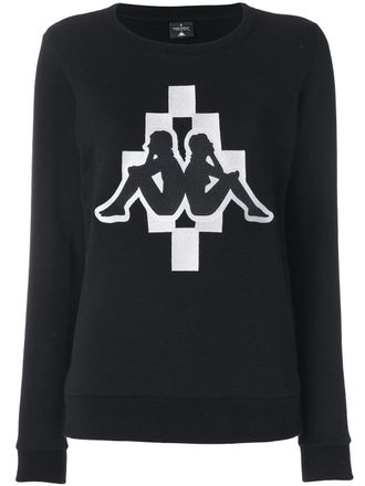 Marcelo Burlon Marcelo Burlon x Kappa sweatshirt - women - Cotton/Polyester - S - Black