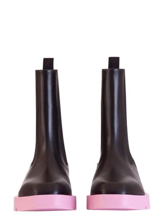Givenchy Color-Block Round Design Boot - Black