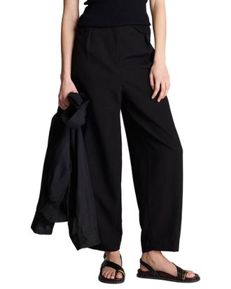 Kenneth Cole Fly Front Hollywood Waist Pleated Tapered Leg Pant