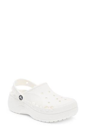 Crocs Baya Platform Clog in White at Nordstrom Rack, Size 10