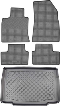 OEM Juego De Alfombrillas De Goma Para Coche Y Alfombrilla Para Maletero Para Renault Clio V Hatchback (5 Puertas) Desde Septiembre De 2019