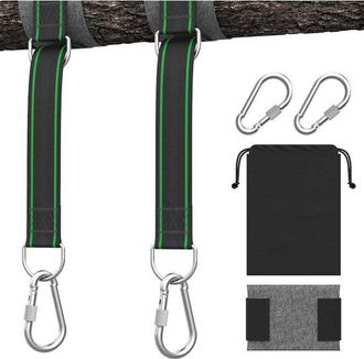 OEM Conjunto De Montaje Para Columpio, Que Incluye 2 Alfombrillas De Protecci&oacute;n Para &Aacute;rboles Y 2 Mosquetones Capacidad De Carga: 500 Kg