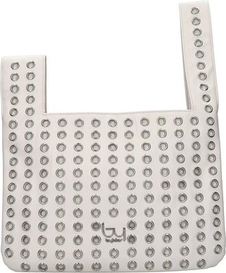 Byblos Faux Leren Tas met Studs - Dames - Handtassen - Wit - ONE Size - Leer - Tassen