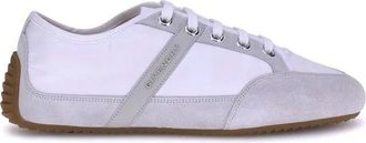 Givenchy Slanke Sneakers met Nylon en Su&egrave;de - Heren - Sneakers - Wit - 41 EU - Nylon - Schoenen