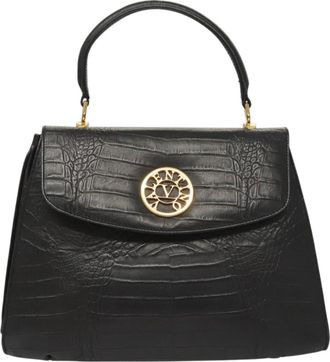 Valentino Garavani Black Leather Handbag (Pre-Owned)