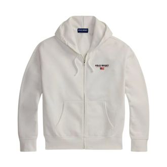Polo Ralph Lauren Zip-throughs, male, White, Size: 2XL Zip-through Hoodie