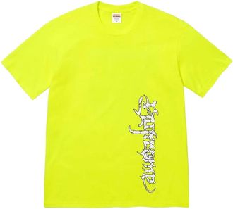 SUPREME Satan T-shirt met print - Geel