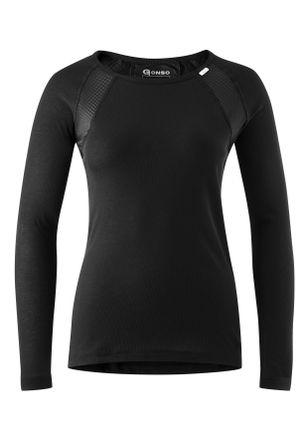 Gonso Funktionsshirt GONSO Base Shirt Longsleeve Therm W, Damen, Gr. 34, schwarz, 100% Polyester, Rundhals, Shirts Funktionsshirt, Damen Unterhemd langarm, 