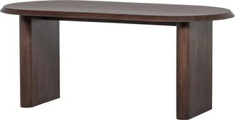 De Eekhoorn Ovaler Massivholz Design Esstisch Ellips 180 x 90 cm