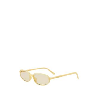 Jacquemus Alba Zonnebril Ovaal - unisex - Accessoires - Geel - Maat: 56 MM
