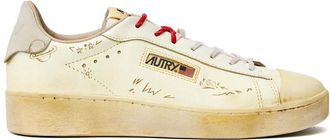 Autry Medalist Low Sneaker - Heren - Sneakers - Beige - 41 EU - Leer - Schoenen