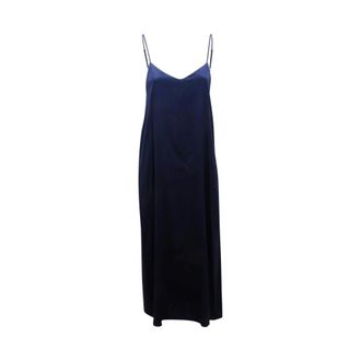 Emma & Gaia Midi Dresses, female, Blue, Size: S 44Ba204 Silk Dress