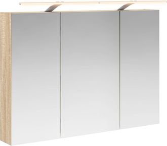 vidaXL Armario Con Espejo De Ba&ntilde;o Roble Sonoma 100 X 14,5 X 70 Cm Vidaxl