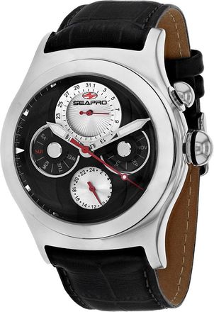 Seapro Mens Black dial Watch